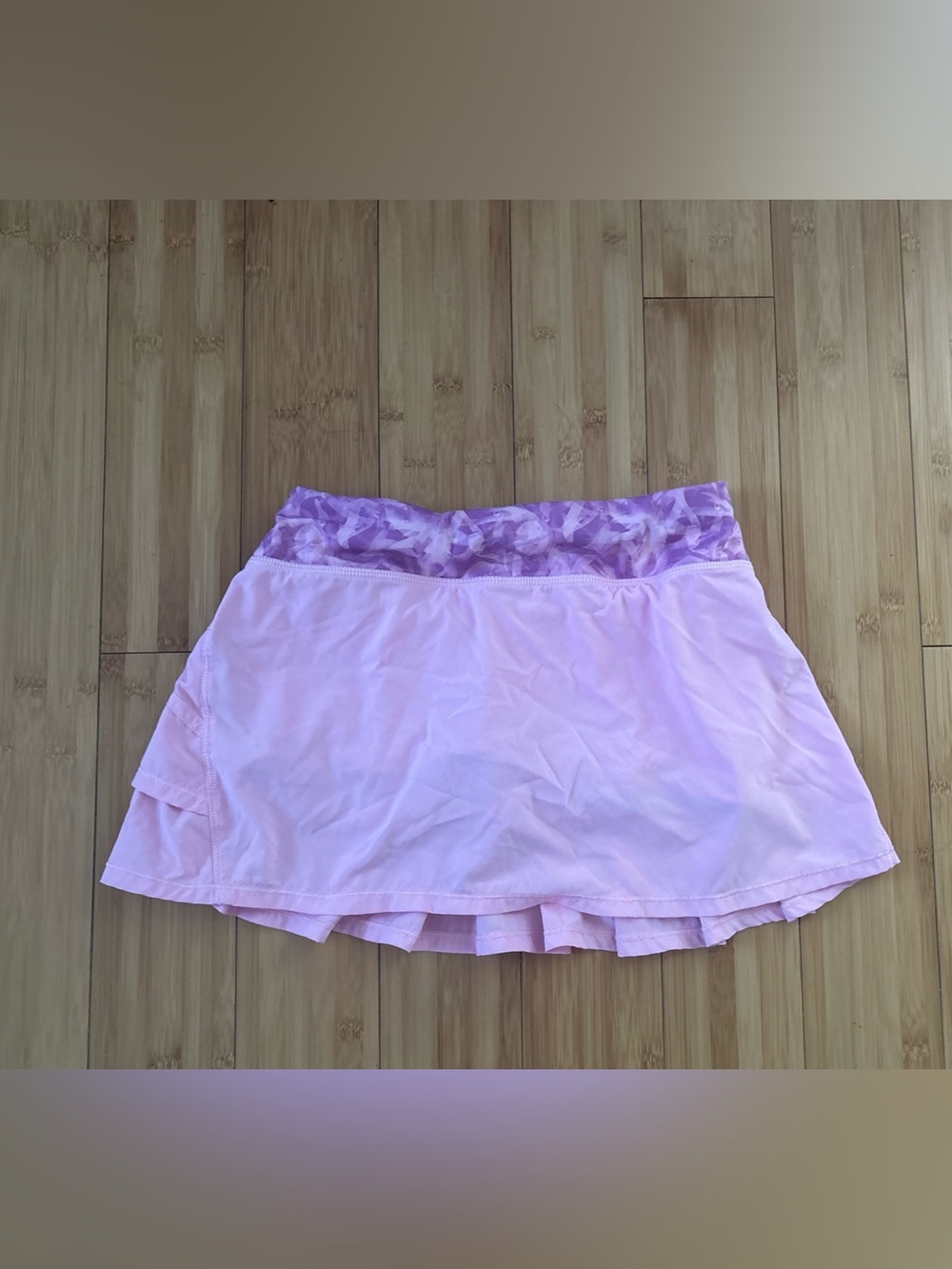 Ivivva Light Pink Skater Skirt with Purple Patterned Waistband